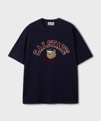 韓國 Who.A.U Steve Campus Arch Letter T-shirt【WA135】