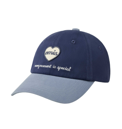 【現貨】韓國 EMIS Heart Wappen Tone On Tone Cap【ES065】