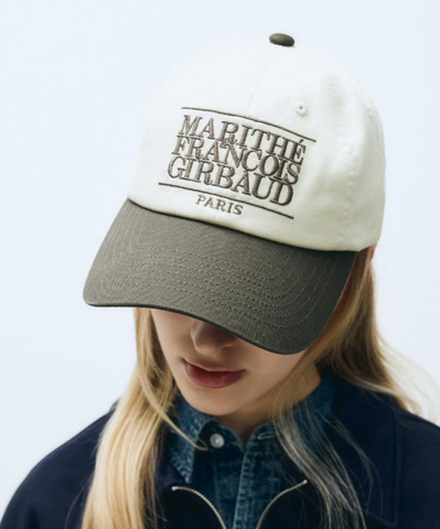 韓國 Marithe Francois Girbaud 車銀優 同款 CLASSIC LOGO 6PANEL COLOR BLOCK CAP【MF421】