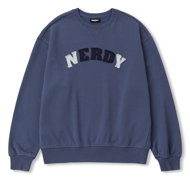 韓國 Nerdy Vintage Arch Logo Sweatshirt【NY174】