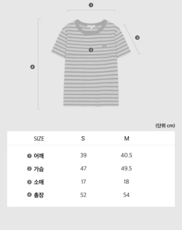 韓國 Wacky Willy Women's Striped Short Sleeve T-Shirt【WW205】