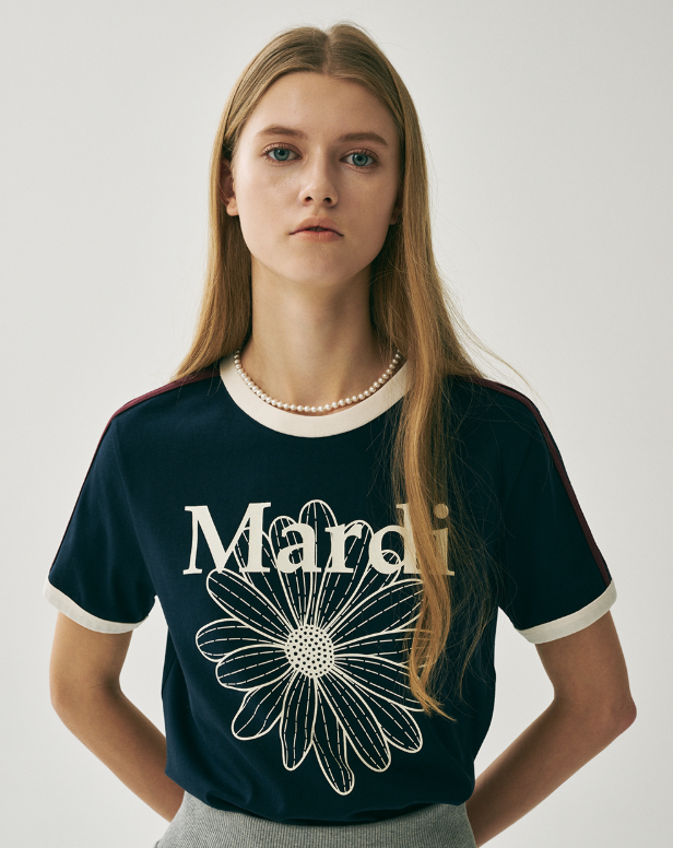 韓國 Mardi Mercredi LINGER TSHIRT FLOWERMARDI【MM046】