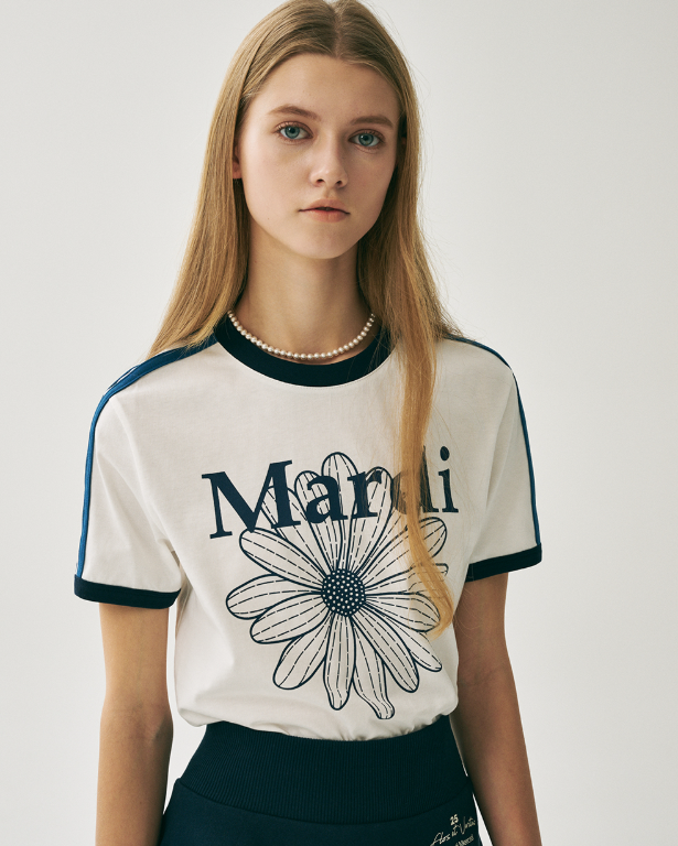 韓國 Mardi Mercredi LINGER TSHIRT FLOWERMARDI【MM046】
