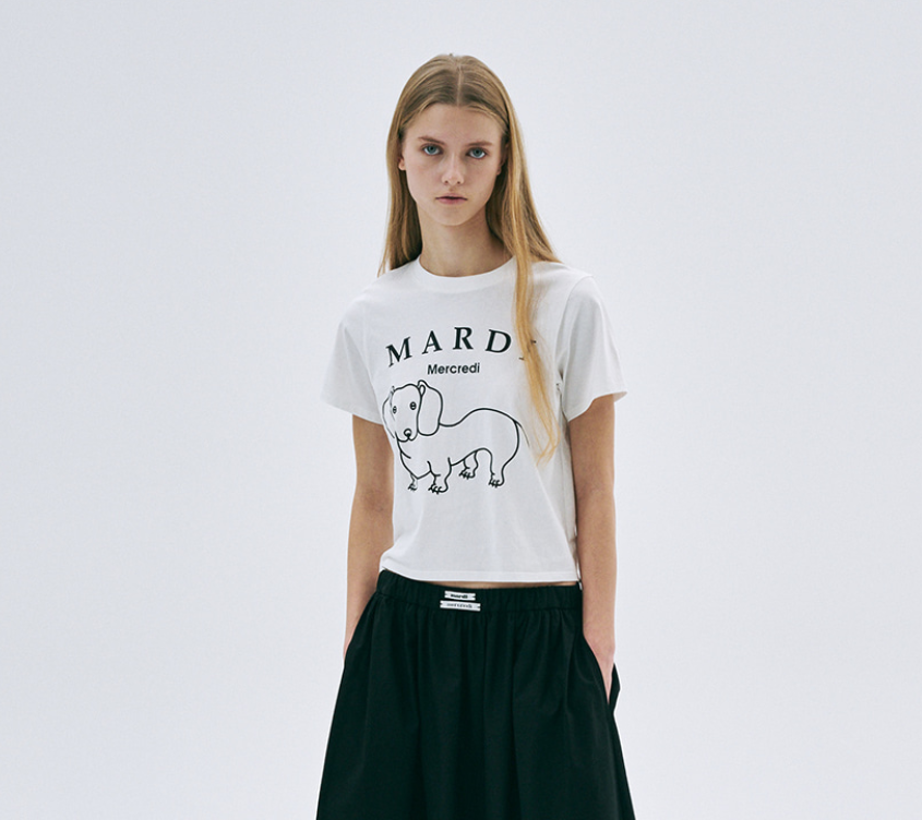 韓國 Mardi Mercredi SLIM TSHIRT DDANJI CH.06【MM057】