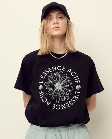 韓國 Mardi Mercredi T-SHIRT ACTIF EMBLEM【MM114】