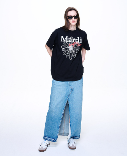 韓國 Mardi Mercredi UNISEX TSHIRT FLOWERMARDI HALFTIME SHOW【MM121】