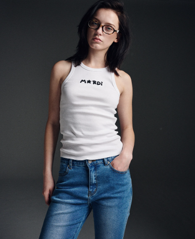 韓國 Mardi Mercredi TANK RACER MARDI STAR LOGO【MM125】