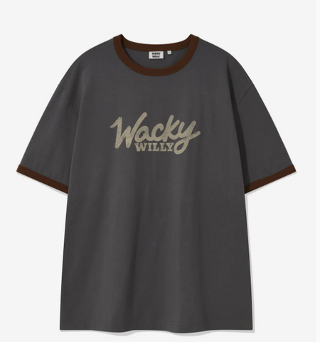 韓國 Wacky Willy Big Logo Crew Neck T-Shirt【WW209】