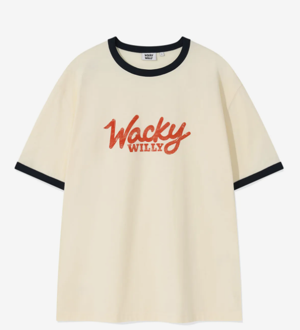韓國 Wacky Willy Big Logo Crew Neck T-Shirt【WW209】