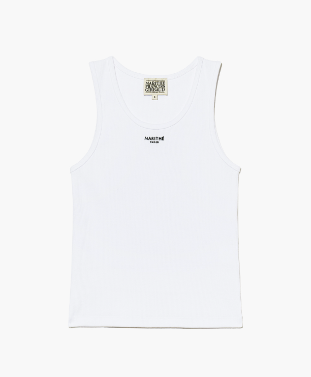 韓國 Marithe Francois Girbaud W U NECK SLEEVELESS【MF590】