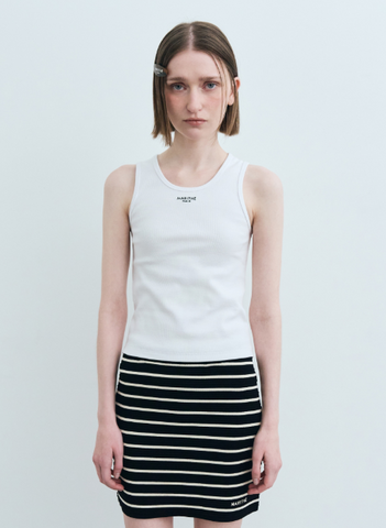 韓國 Marithe Francois Girbaud W U NECK SLEEVELESS【MF590】