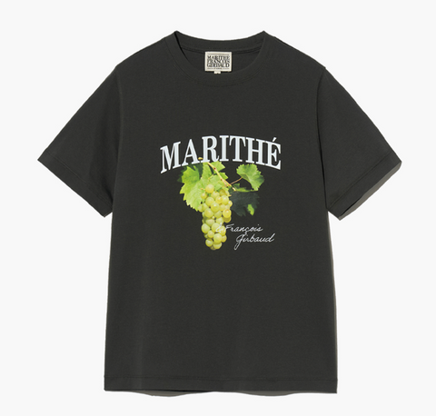 韓國 Marithe Francois Girbaud Women's GRAPE GRAPHIC T-SHIRTS【MF583】