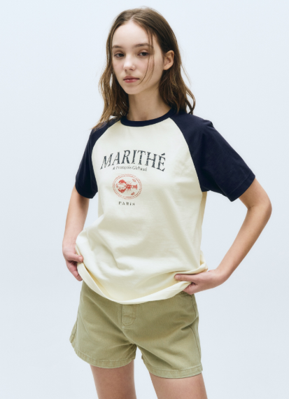 韓國 Marithe Francois Girbaud AEROCOOL RAGLAN GRAPHIC TEE【MF519】