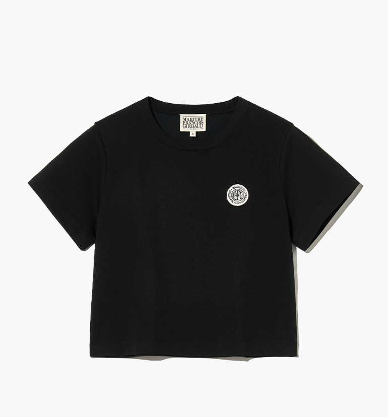 韓國 Marithe Francois Girbaud MOUVEMENT W CIRCLE WAPPEN AEROCOOL CROP T-SHIRT凉感面料【MF491】