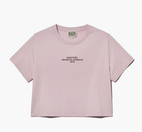 韓國 Marithe Francois Girbaud Women's LETTERING CROP T-SHIRT【MF497】