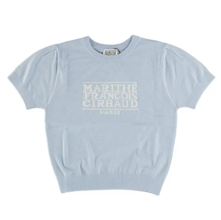 韓國 Marithe Francois Girbaud W CLASSIC LOGO HALF KNIT【MF327】