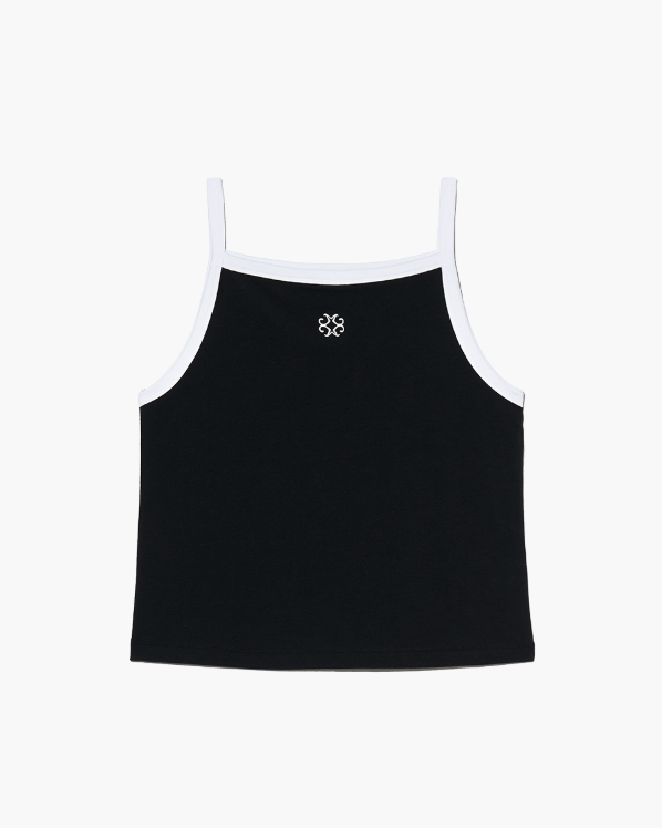 韓國 Marithe Francois Girbaud W COLOR BLOCK SQUARE NECK SLEEVELESS【MF591】