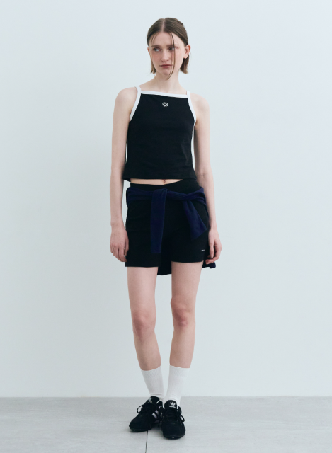 韓國 Marithe Francois Girbaud W COLOR BLOCK SQUARE NECK SLEEVELESS【MF591】