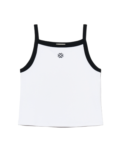 韓國 Marithe Francois Girbaud W COLOR BLOCK SQUARE NECK SLEEVELESS【MF591】