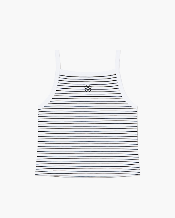 韓國 Marithe Francois Girbaud W COLOR BLOCK SQUARE NECK SLEEVELESS【MF591】