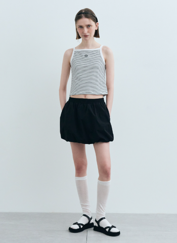 韓國 Marithe Francois Girbaud W COLOR BLOCK SQUARE NECK SLEEVELESS【MF591】