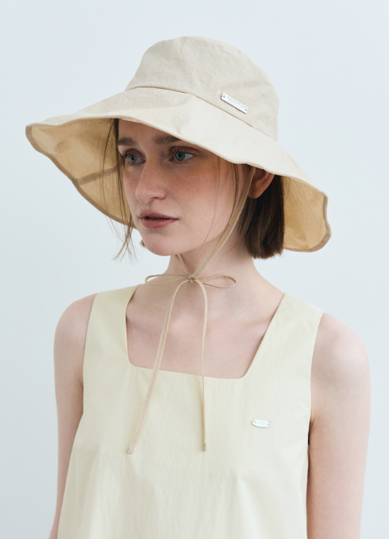 韓國 Marithe Francois Girbaud W STRAP WIDE BUCKET HAT【MF587】