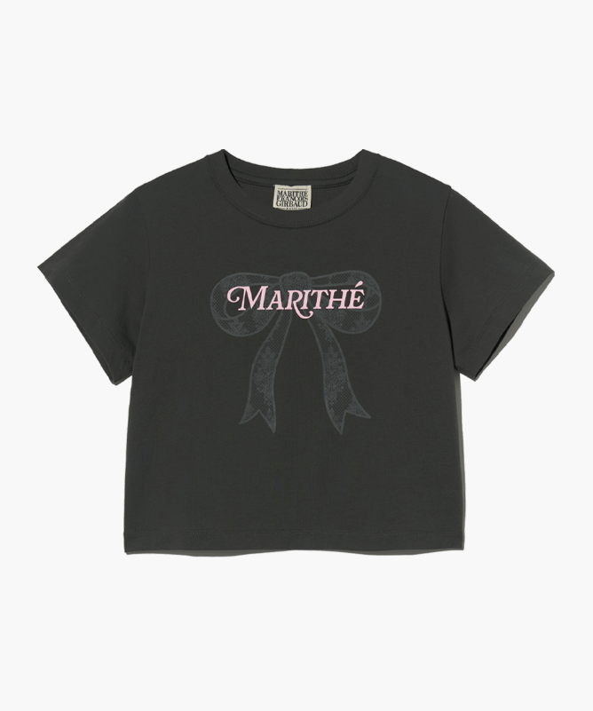 韓國 Marithe Francois Girbaud Basic Bow T-Shirt【MF505】