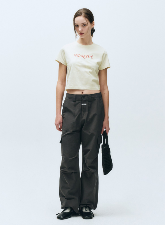 韓國 Marithe Francois Girbaud Basic Bow T-Shirt【MF505】