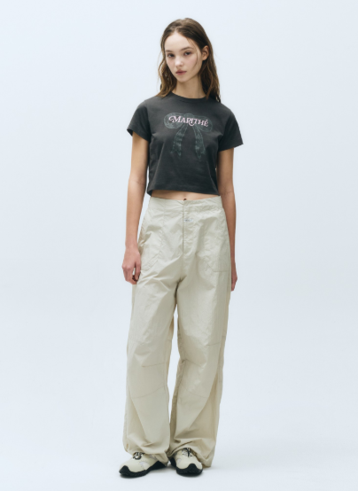 韓國 Marithe Francois Girbaud Basic Bow T-Shirt【MF505】