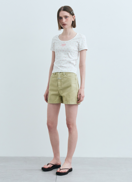 韓國 Marithe Francois Girbaud U Neck T-shirt【MF506】