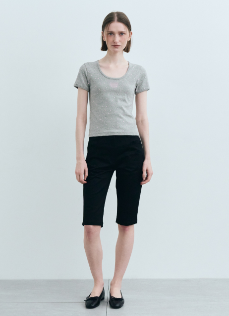 韓國 Marithe Francois Girbaud U Neck T-shirt【MF506】
