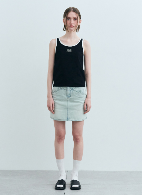 韓國 Marithe Francois Girbaud W CLASSIC LOGO SLEEVELESS【MF592】