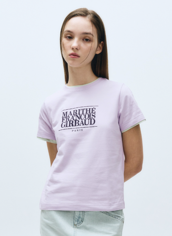 韓國 Marithe Francois Girbaud Women's CLASSIC LOGO T-SHIRTS【MF573】