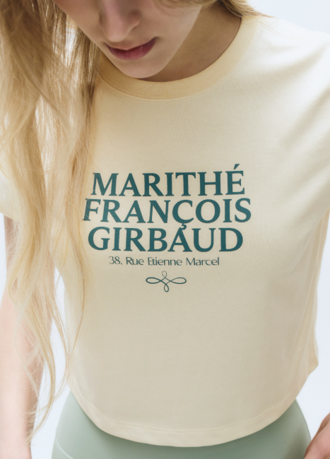 韓國 Marithe Francois Girbaud MOUVEMENT W AEROCOOL CROP T-shirt(涼感)【MF499】