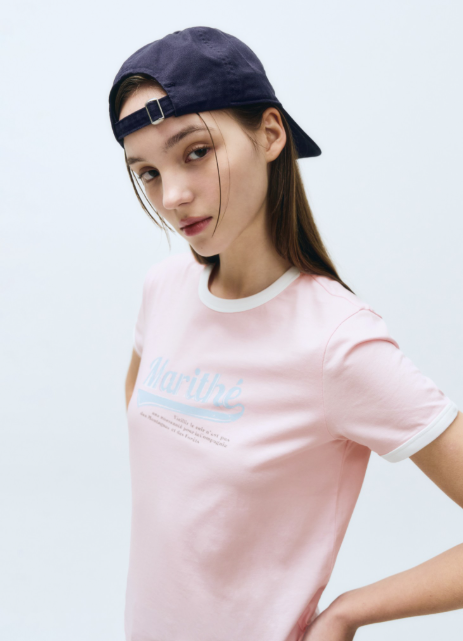 韓國 Marithe Francois Girbaud W Vintage Baseball Ringer Tee【MF415】