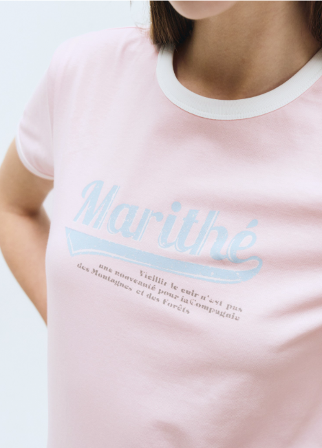韓國 Marithe Francois Girbaud W Vintage Baseball Ringer Tee【MF415】
