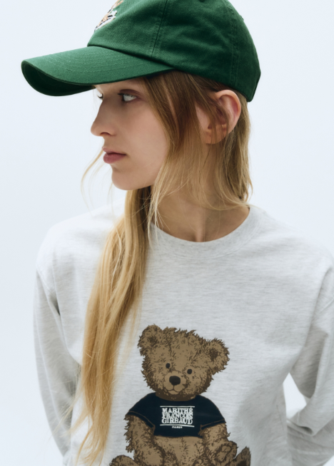 韓國 Marithe Francois Girbaud DOODLE BEAR LONG SLEEVE【MF409】