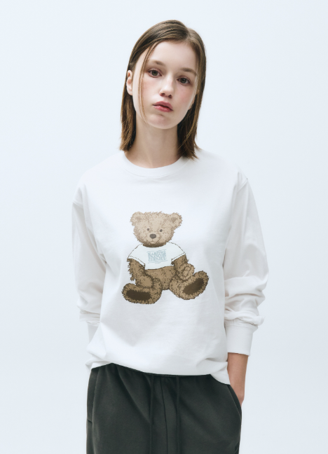 韓國 Marithe Francois Girbaud DOODLE BEAR LONG SLEEVE【MF409】