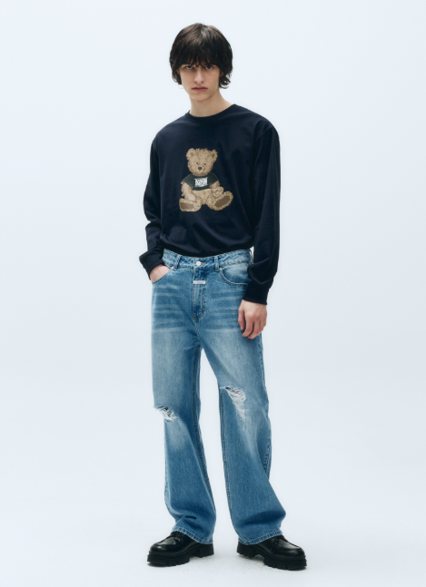 韓國 Marithe Francois Girbaud DOODLE BEAR LONG SLEEVE【MF409】