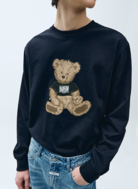 韓國 Marithe Francois Girbaud DOODLE BEAR LONG SLEEVE【MF409】