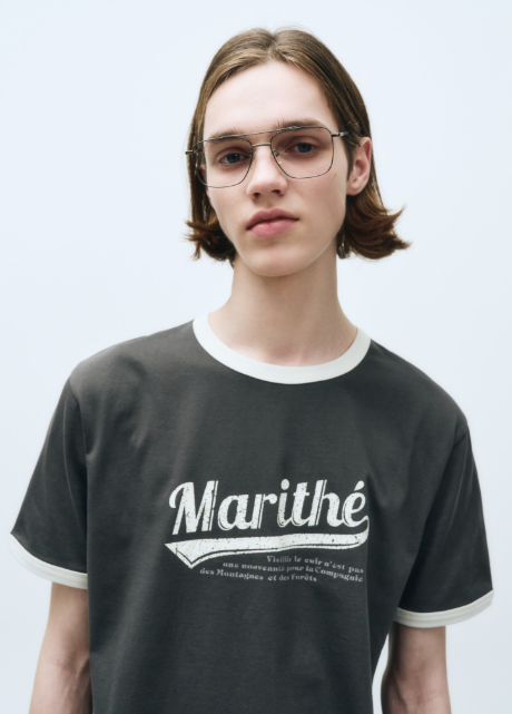 韓國 Marithe Francois Girbaud Vintage Baseball Ringer Tee【MF414】