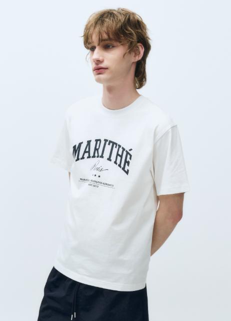 韓國 Marithe Francois Girbaud VARSITY GRAPHIC TEE+NYLON SHORTS SET-UP【MF578】