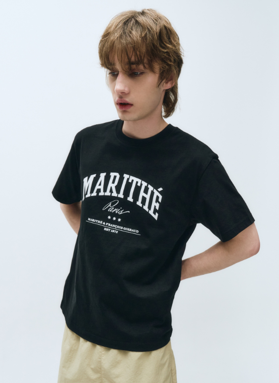 韓國 Marithe Francois Girbaud VARSITY GRAPHIC TEE+NYLON SHORTS SET-UP【MF578】