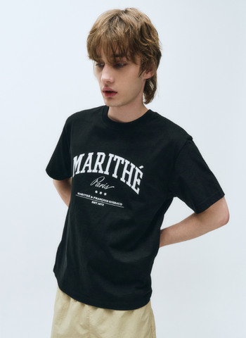 韓國 Marithe Francois Girbaud VARSITY GRAPHIC TEE+NYLON SHORTS SET-UP【MF578】
