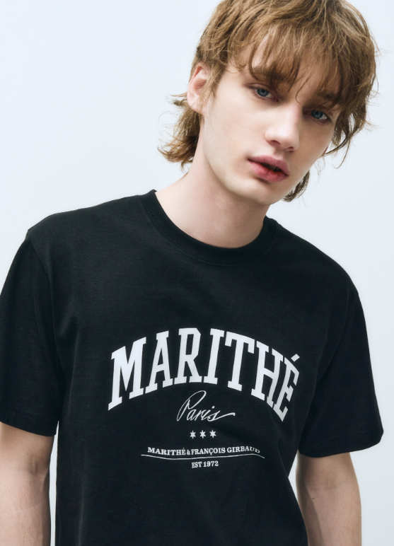 韓國 Marithe Francois Girbaud VARSITY GRAPHIC TEE+NYLON SHORTS SET-UP【MF578】