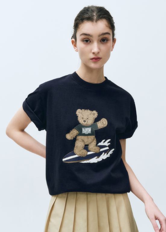 韓國 Marithe Francois Girbaud DOODLE BEAR TSHIRT【MF485】