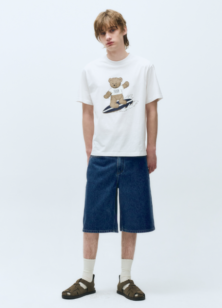 韓國 Marithe Francois Girbaud DOODLE BEAR TSHIRT【MF485】