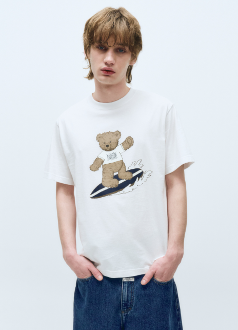 韓國 Marithe Francois Girbaud DOODLE BEAR TSHIRT【MF485】