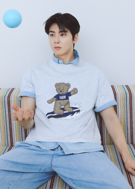 韓國 Marithe Francois Girbaud DOODLE BEAR TSHIRT【MF485】