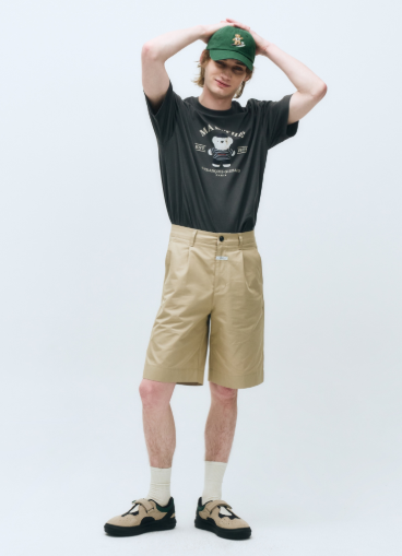 韓國 Marithe Francois Girbaud DOODLE BEAR IMAGE GRAPHIC TSHIRT【MF484】